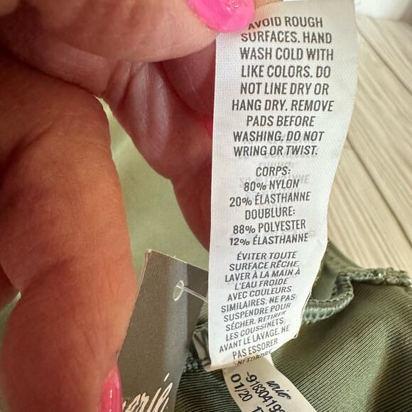 Aerie women’s bikini top scoop very soft size large adjustable straps back hook - Picture 4 of 7